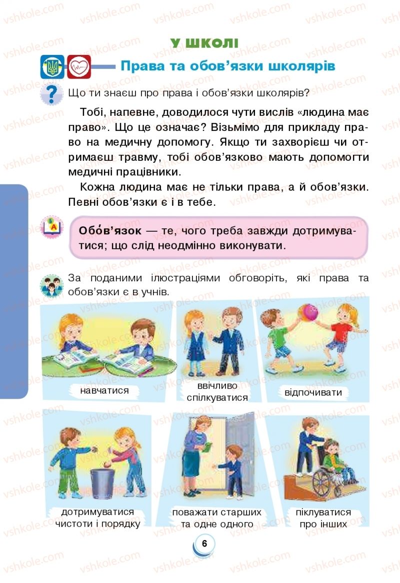 Страница 6 | Підручник Я досліджую світ 2 клас Н.О. Будна, Т.В. Гладюк, С.Г. Заброцька, Л.В. Лисобей, Н.Б. Шост 2019 1 частина