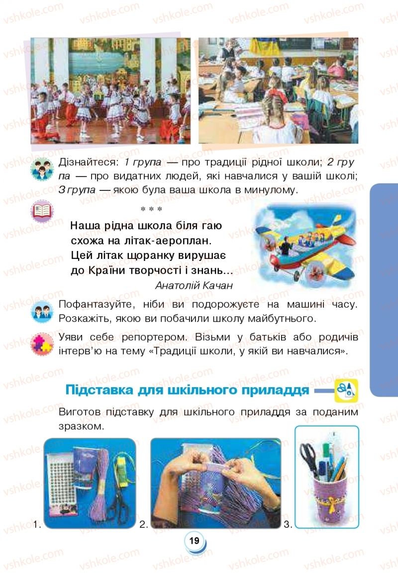 Страница 19 | Підручник Я досліджую світ 2 клас Н.О. Будна, Т.В. Гладюк, С.Г. Заброцька, Л.В. Лисобей, Н.Б. Шост 2019 1 частина