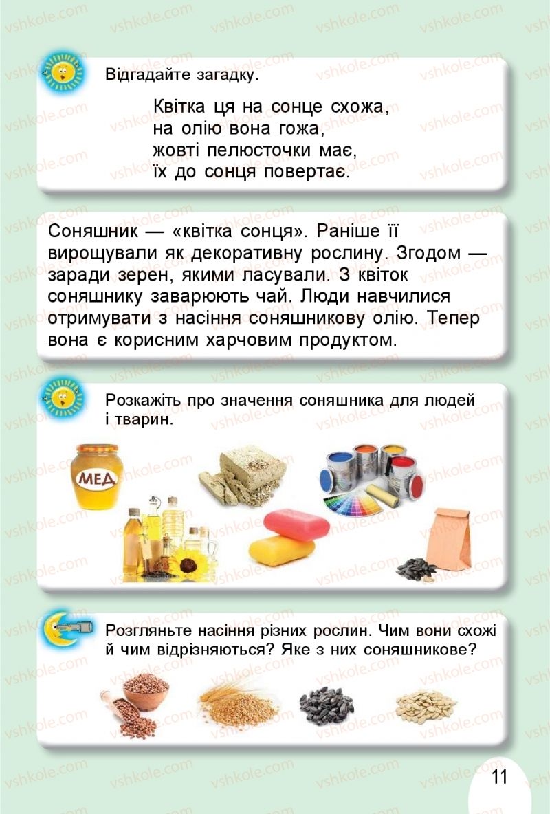 Страница 11 | Підручник Я досліджую світ 1 клас Т.Г. Гільберг, О.В. Гнатюк, Н.М. Павич 2018 2 частина