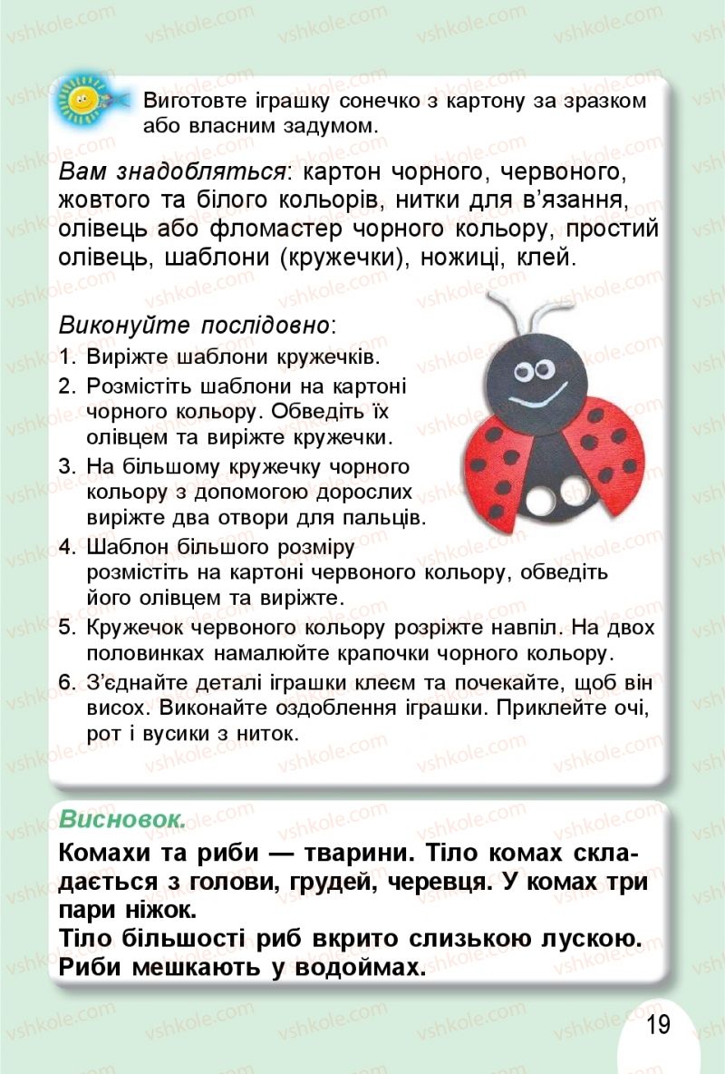 Страница 19 | Підручник Я досліджую світ 1 клас Т.Г. Гільберг, О.В. Гнатюк, Н.М. Павич 2018 2 частина
