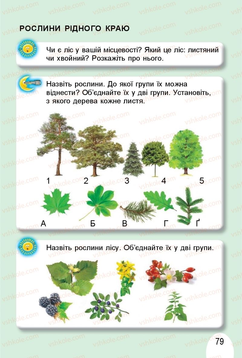 Страница 79 | Підручник Я досліджую світ 1 клас Т.Г. Гільберг, О.В. Гнатюк, Н.М. Павич 2018 2 частина