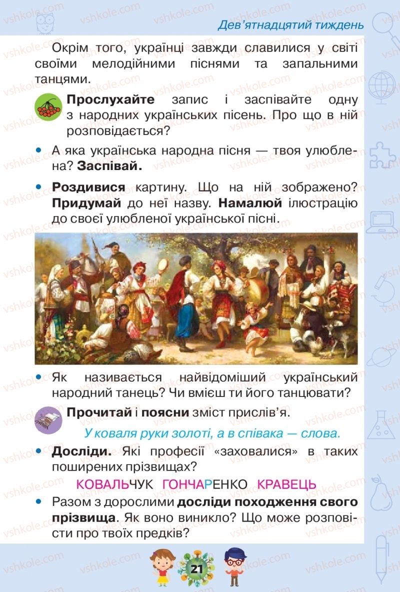Страница 21 | Підручник Я досліджую світ 1 клас І.В. Грущинська, З.М. Хитра, І.І. Дробязко 2018 2 частина