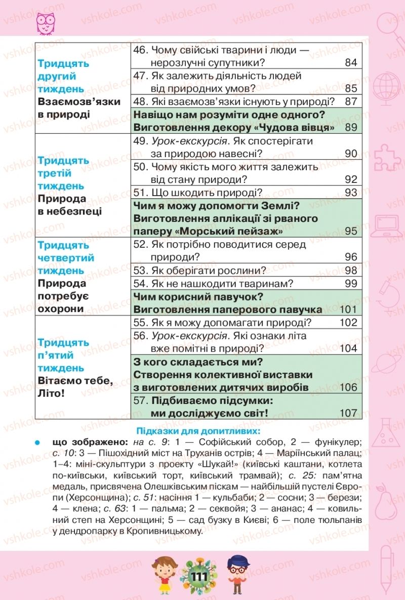 Страница 111 | Підручник Я досліджую світ 1 клас І.В. Грущинська, З.М. Хитра, І.І. Дробязко 2018 2 частина