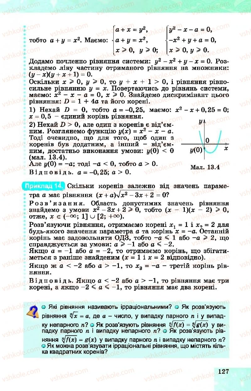 Страница 127 | Підручник Алгебра 10 клас О.С. Істер, О.В. Єргіна  2018