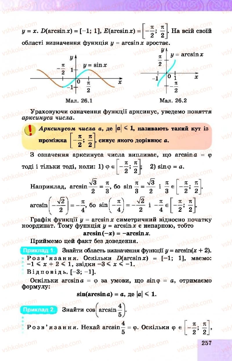 Страница 257 | Підручник Алгебра 10 клас О.С. Істер, О.В. Єргіна  2018