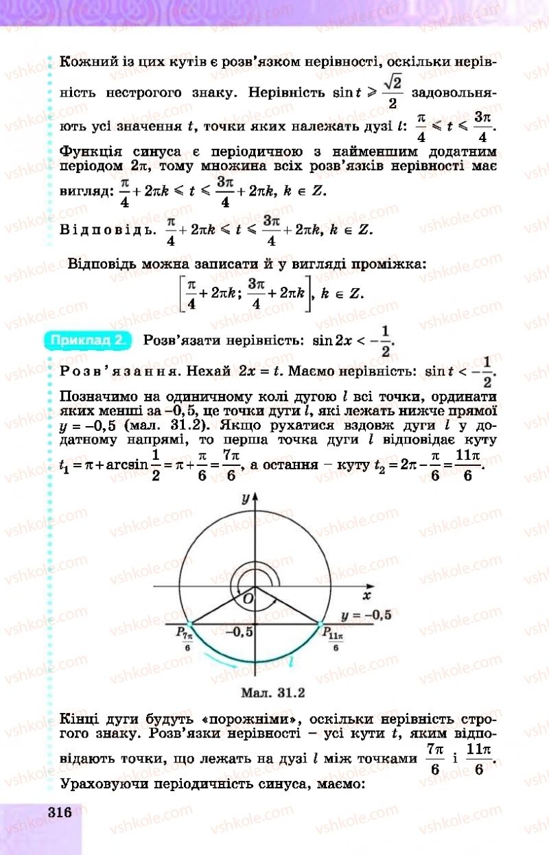 Страница 316 | Підручник Алгебра 10 клас О.С. Істер, О.В. Єргіна  2018