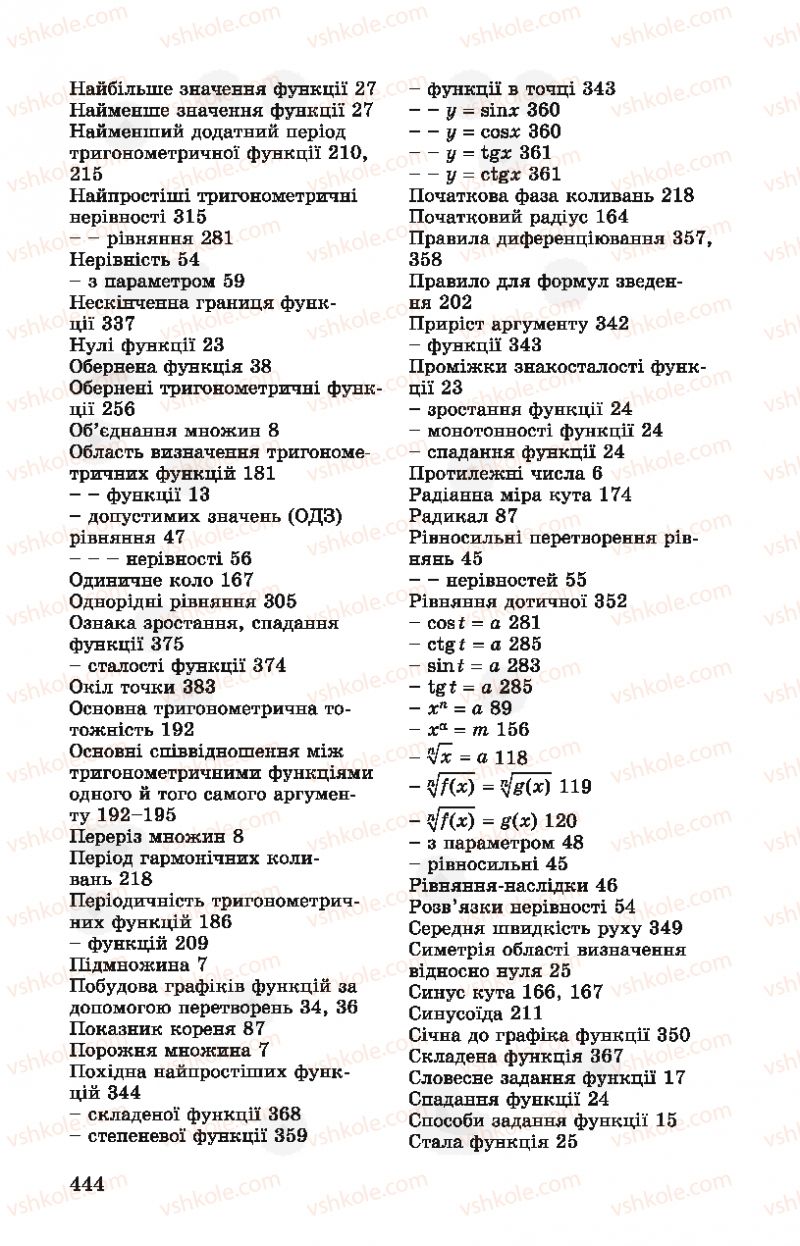 Страница 444 | Підручник Алгебра 10 клас О.С. Істер, О.В. Єргіна  2018