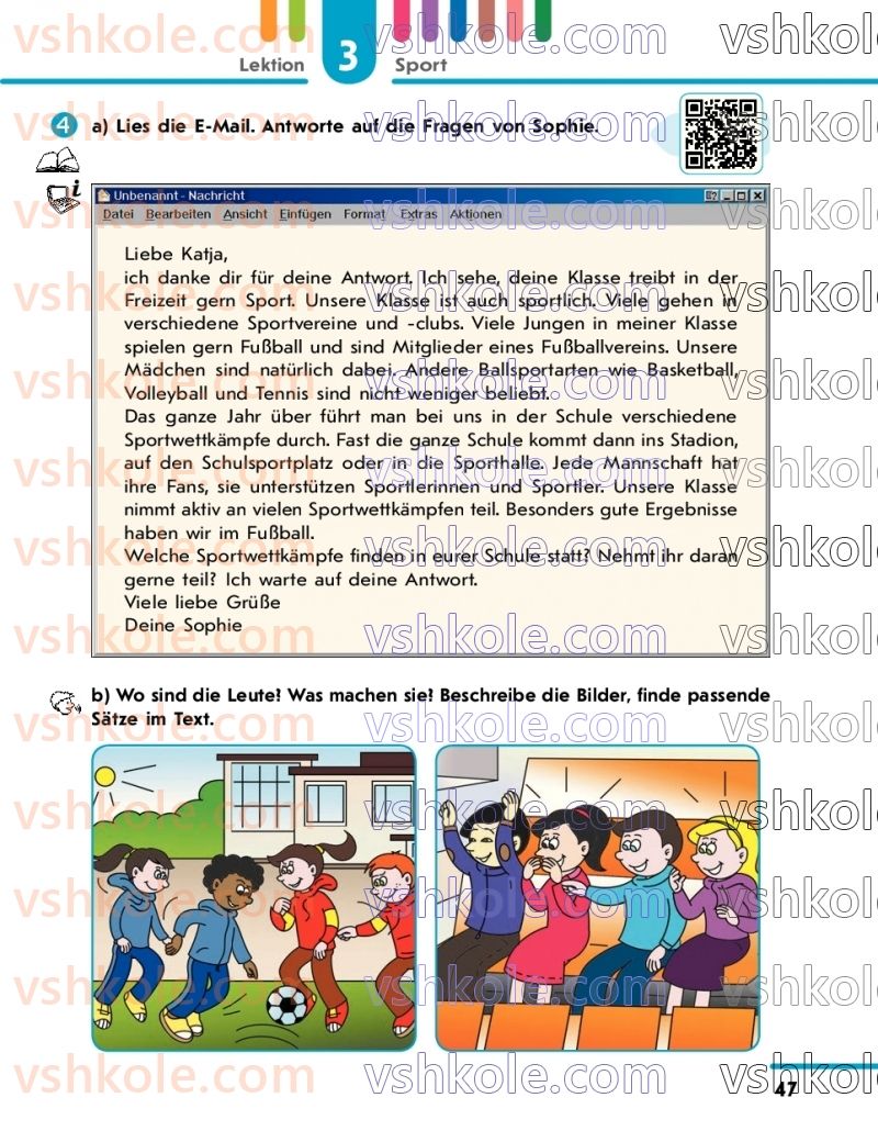 Страница 47 | Підручник Німецька мова 7 клас С.І. Сотникова 2020 3 рік навчання