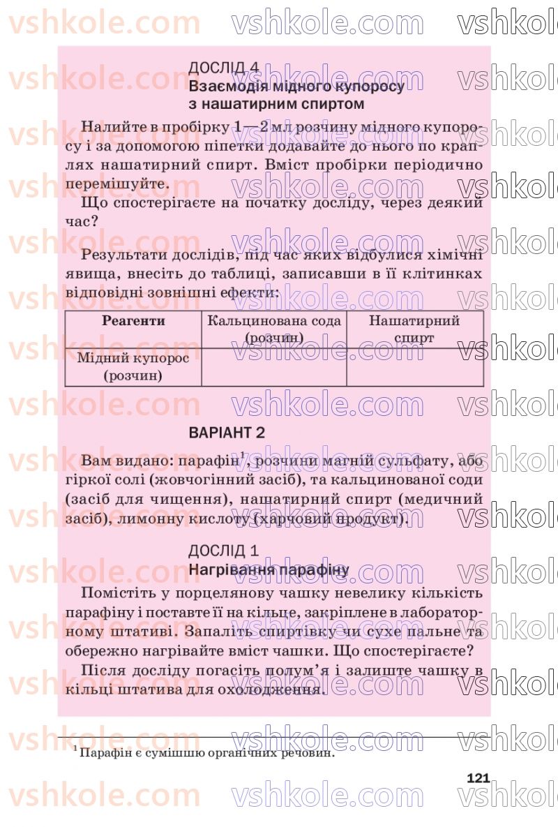 Страница 121 | Підручник Хімія 7 клас П.П. Попель, Л.С. Крикля  2020