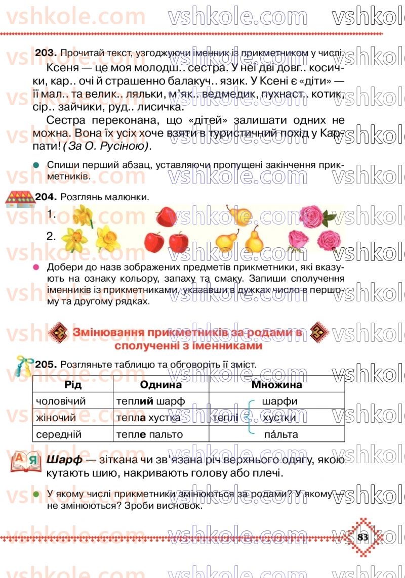 Страница 83 | Підручник Українська мова 3 клас М.Д. Захарійчук 2020