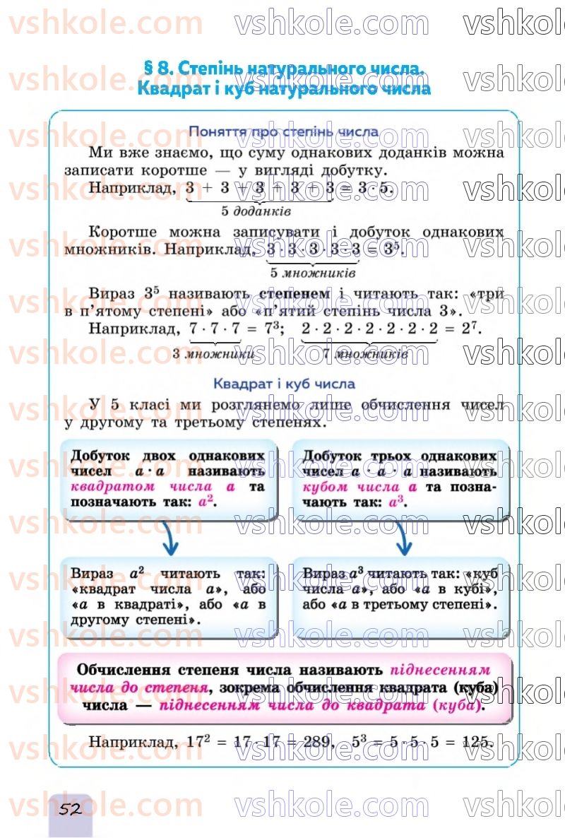 Страница 52 | Підручник Математика 5 клас О.С. Істер 2022