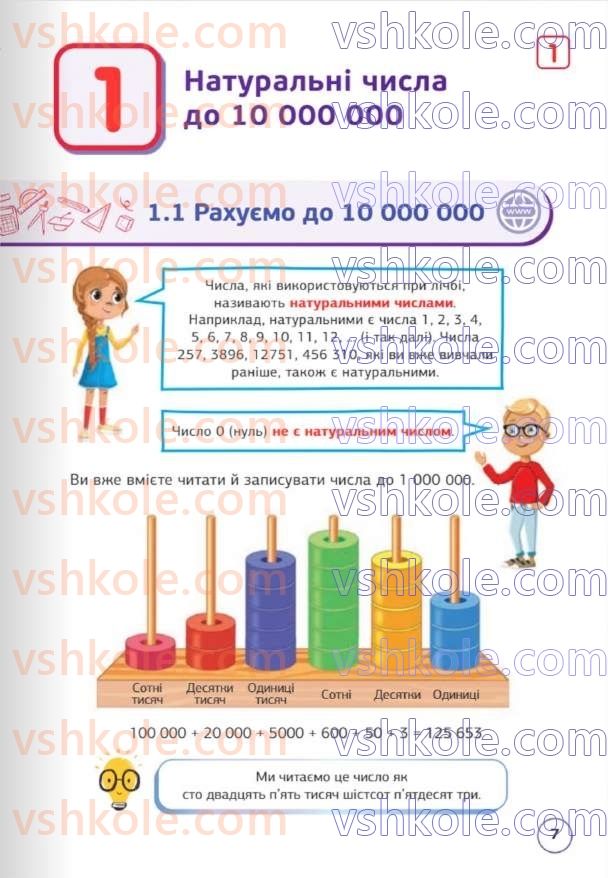 Страница 7 | Підручник Математика 5 клас Д.Е. Біос 2022