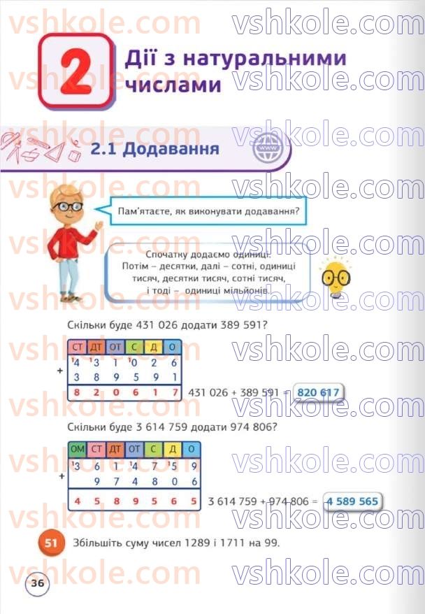 Страница 36 | Підручник Математика 5 клас Д.Е. Біос 2022