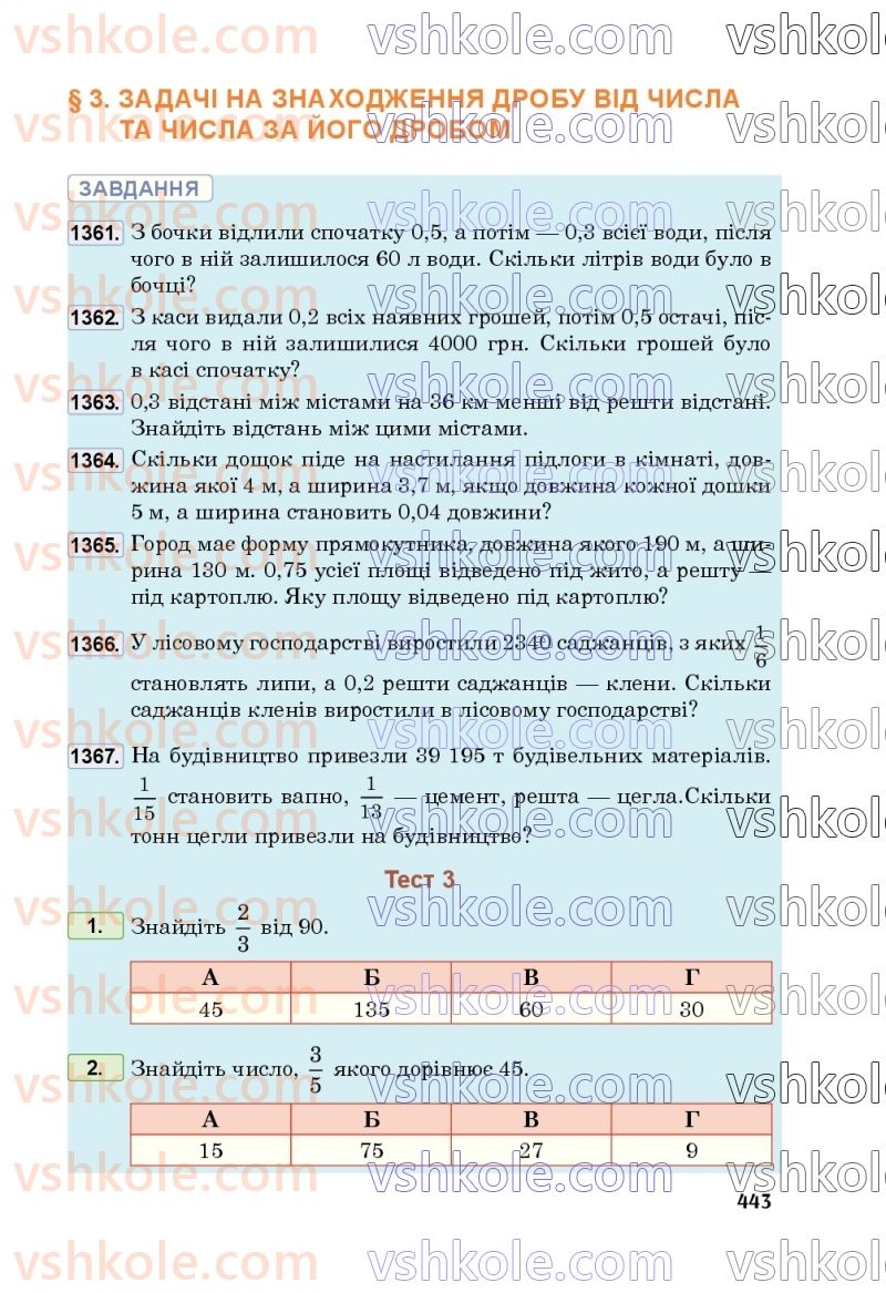 Страница 443 | Підручник Математика 5 клас М.В. Беденко 2022