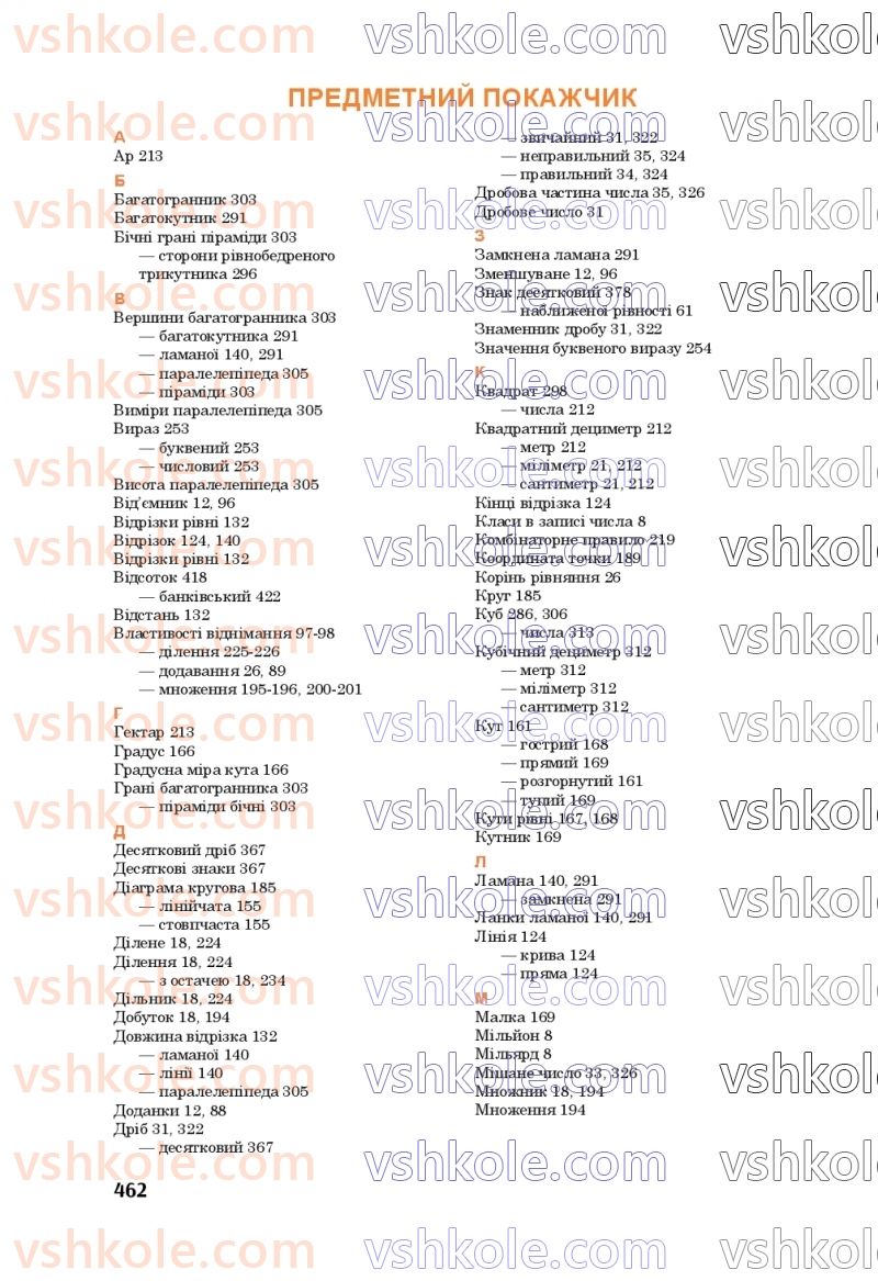 Страница 462 | Підручник Математика 5 клас М.В. Беденко 2022