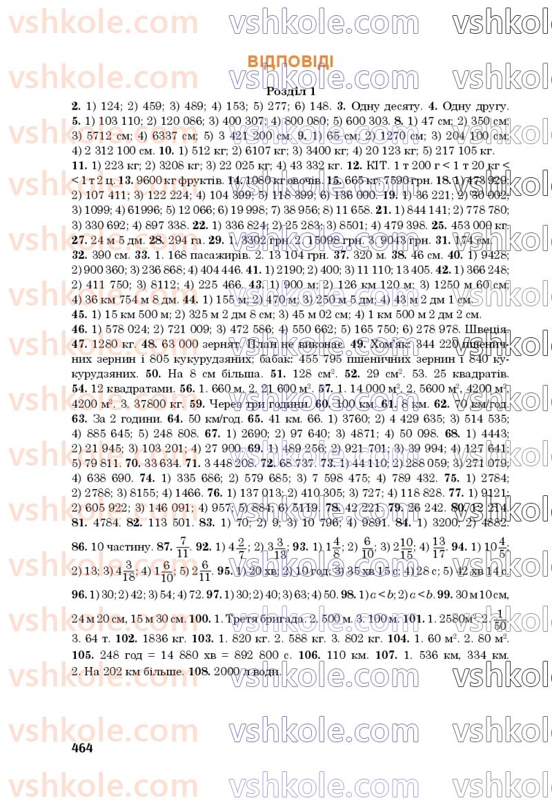 Страница 464 | Підручник Математика 5 клас М.В. Беденко 2022