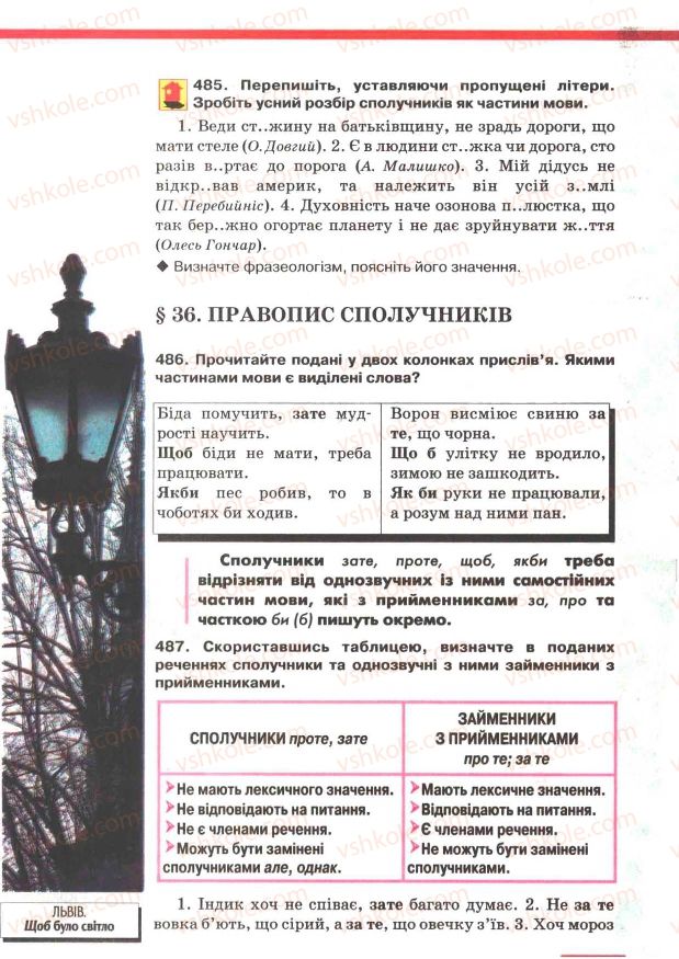 Страница 251 | Підручник Українська мова 7 клас О.П. Глазова, Ю.Б. Кузнецов 2007