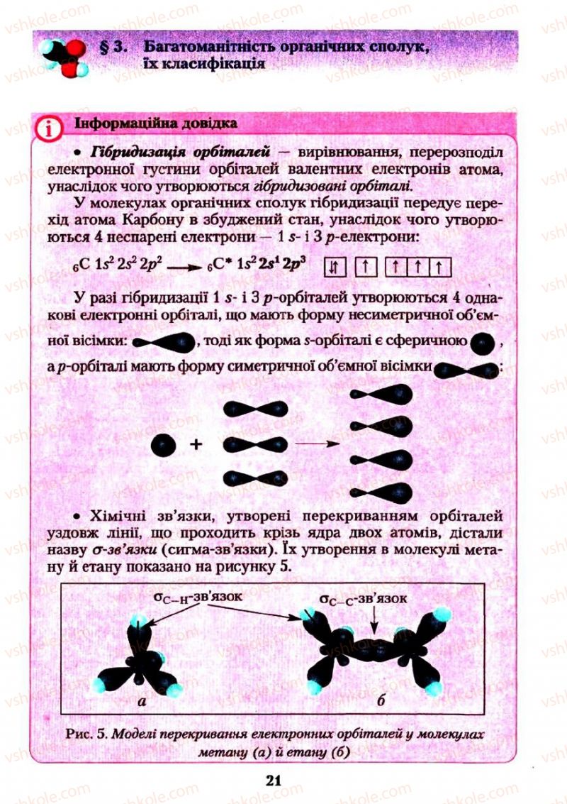 Страница 21 | Підручник Хімія 11 клас О.Г. Ярошенко 2011