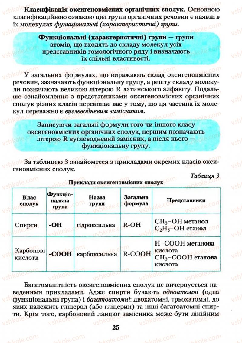 Страница 25 | Підручник Хімія 11 клас О.Г. Ярошенко 2011