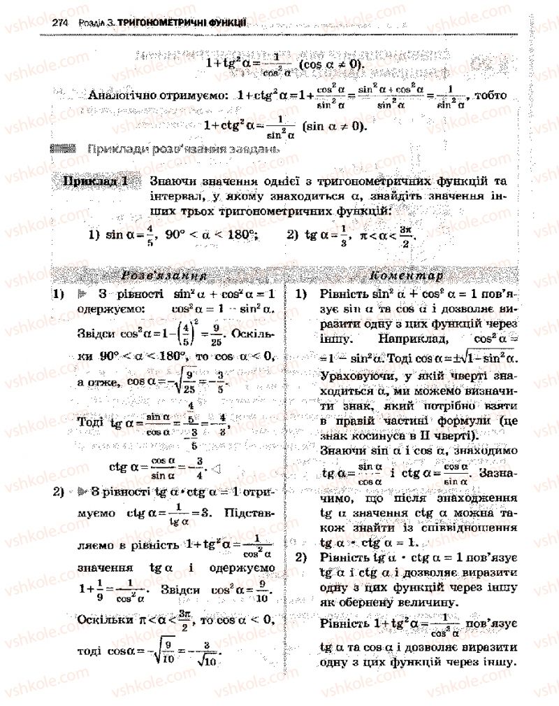 Страница 274 | Підручник Алгебра 10 клас Є.П. Нелін 2010 Академічний рівень