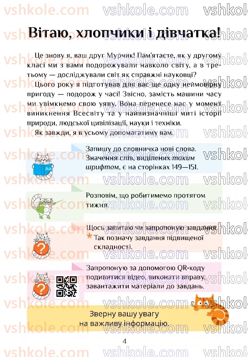 Страница 4 | Підручник Я досліджую світ 4 клас Т.В. Воронцова 2021 1 частина