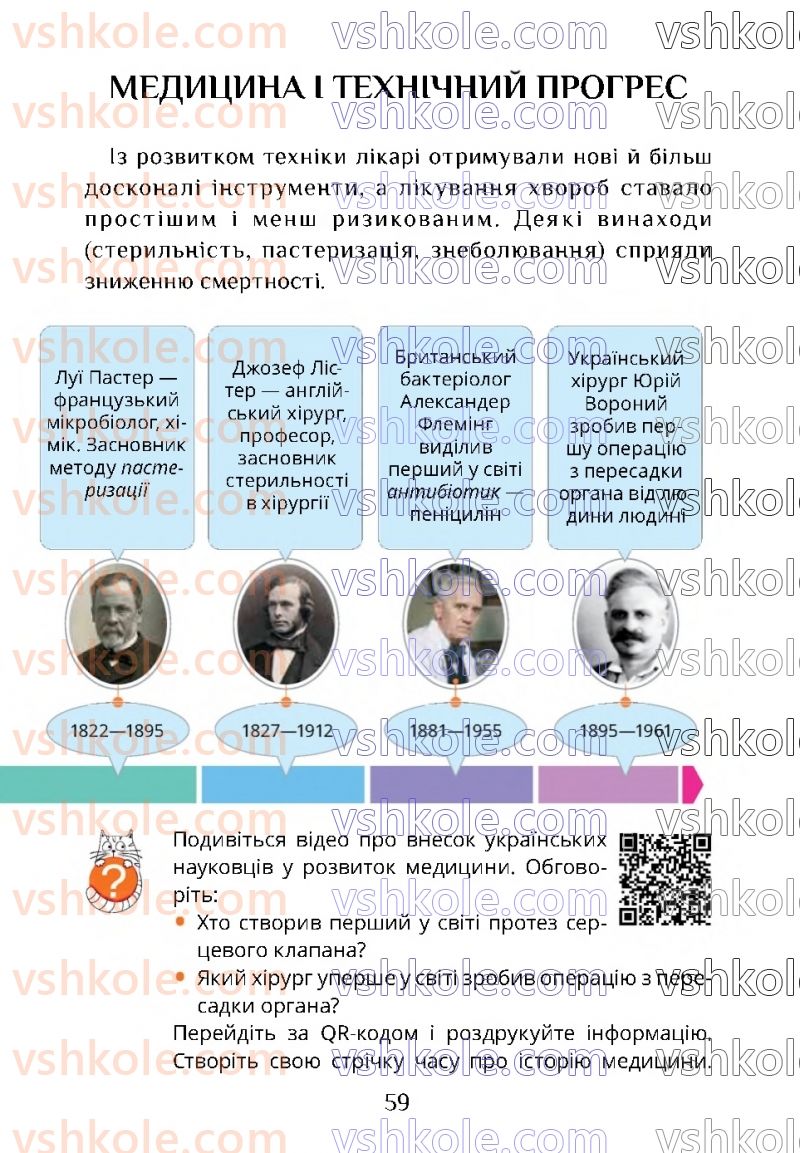 Страница 59 | Підручник Я досліджую світ 4 клас Т.В. Воронцова 2021 2 частина