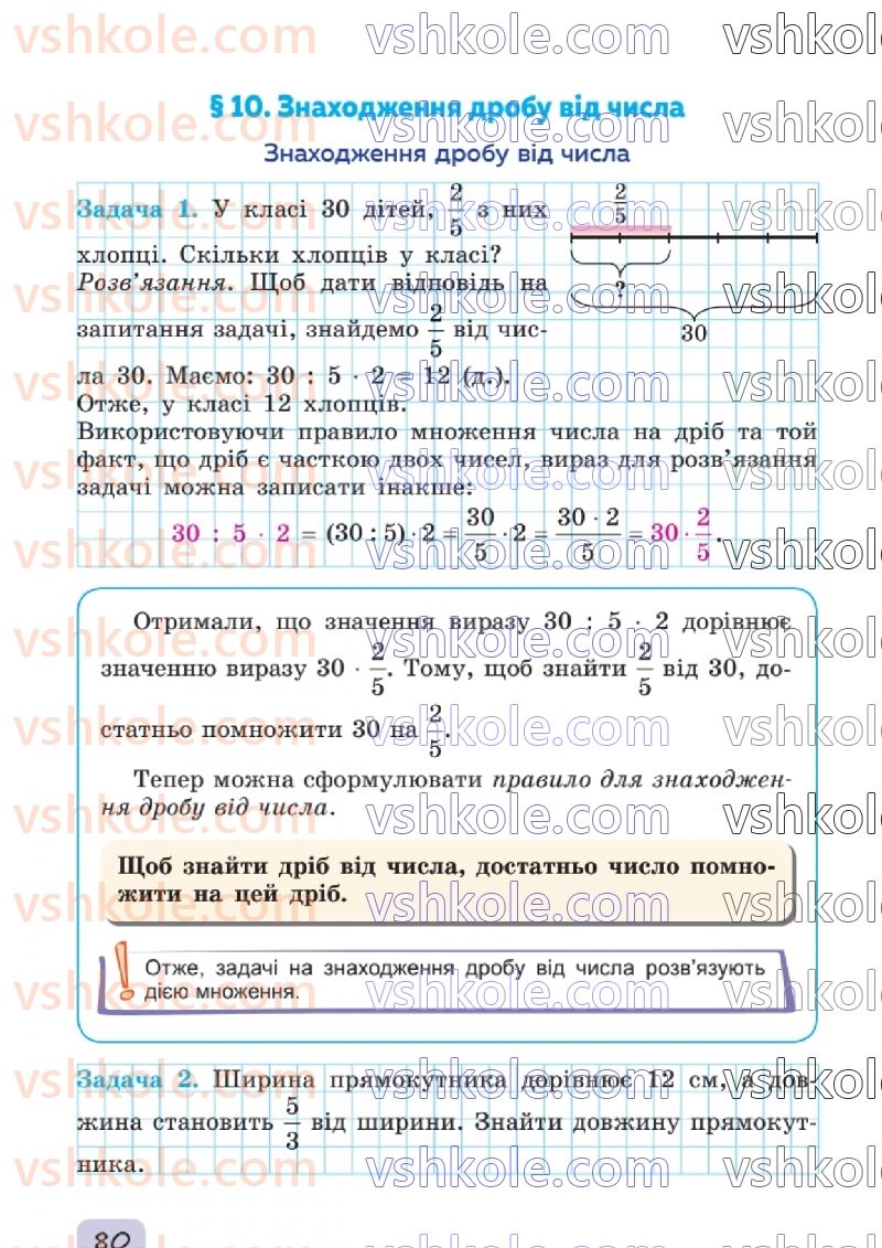 Страница 80 | Підручник Математика 6 клас О.С. Істер 2023 1 частина