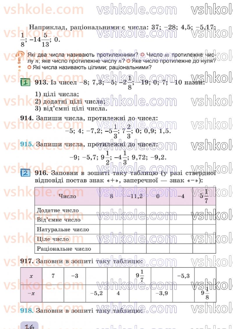 Страница 16 | Підручник Математика 6 клас О.С. Істер 2023 2 частина