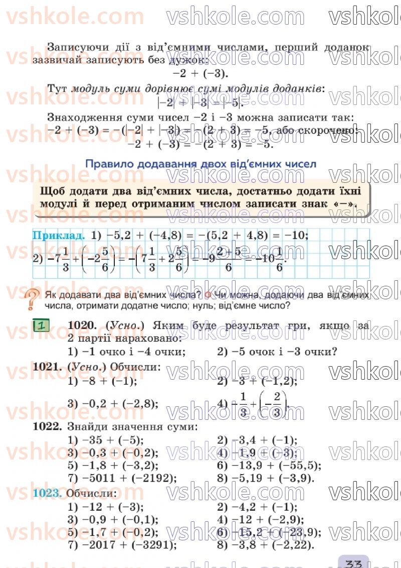 Страница 33 | Підручник Математика 6 клас О.С. Істер 2023 2 частина