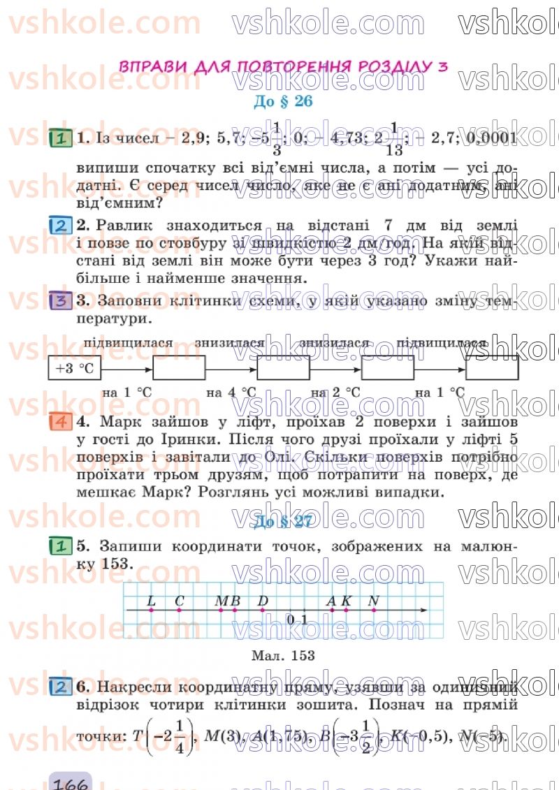 Страница 166 | Підручник Математика 6 клас О.С. Істер 2023 2 частина