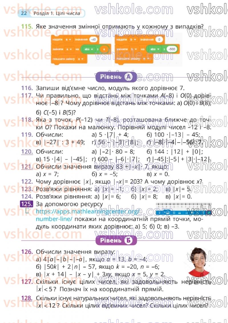 Страница 22 | Підручник Математика 6 клас Г.П. Бевз, В.Г. Бевз 2023 1 частина