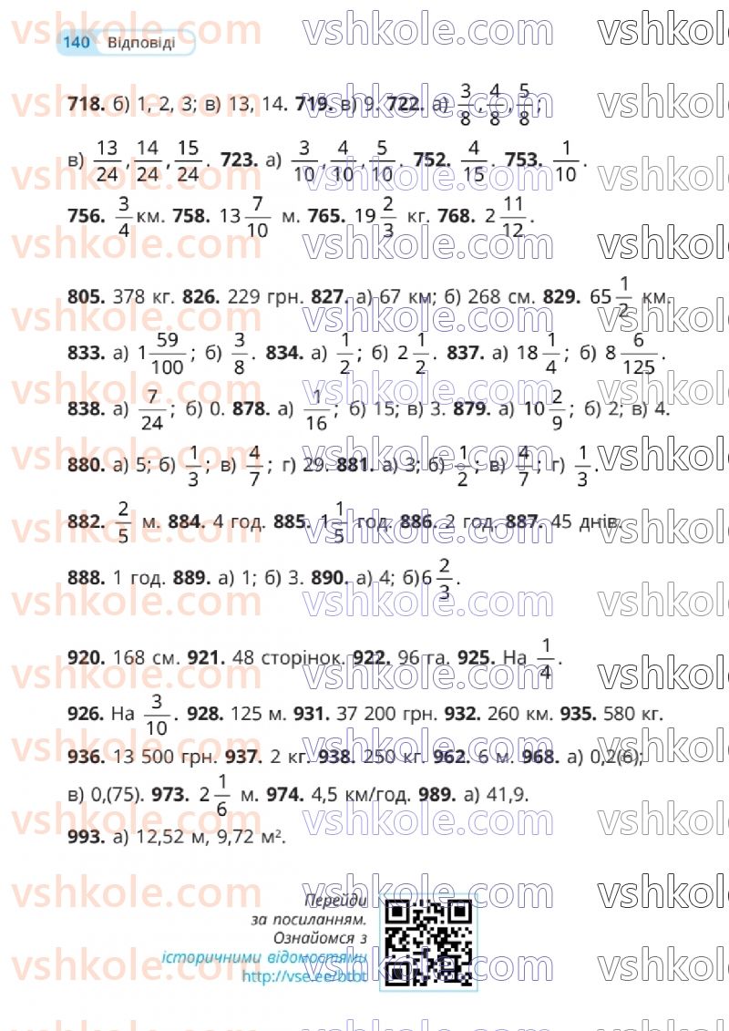 Страница 140 | Підручник Математика 6 клас Г.П. Бевз, В.Г. Бевз 2023 1 частина
