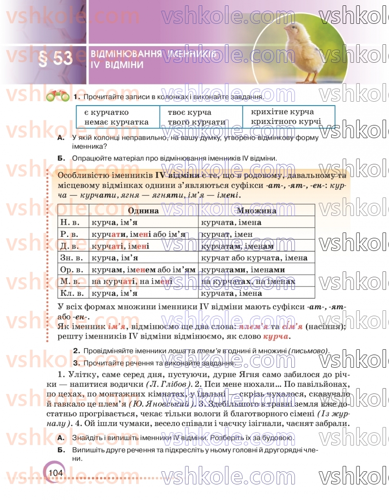 Страница 104 | Підручник Українська мова 6 клас О.М. Авраменко 2023