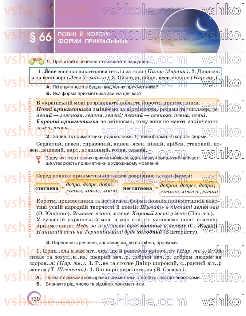 Страница 130 | Підручник Українська мова 6 клас О.М. Авраменко 2023