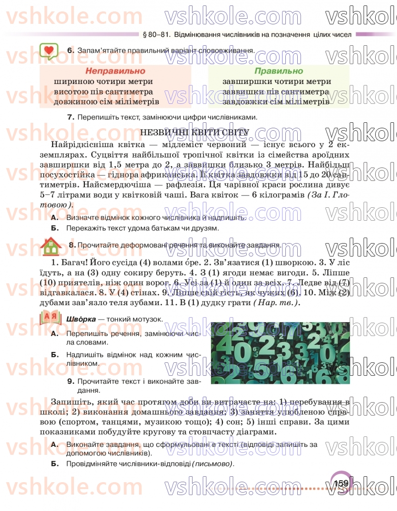 Страница 159 | Підручник Українська мова 6 клас О.М. Авраменко 2023