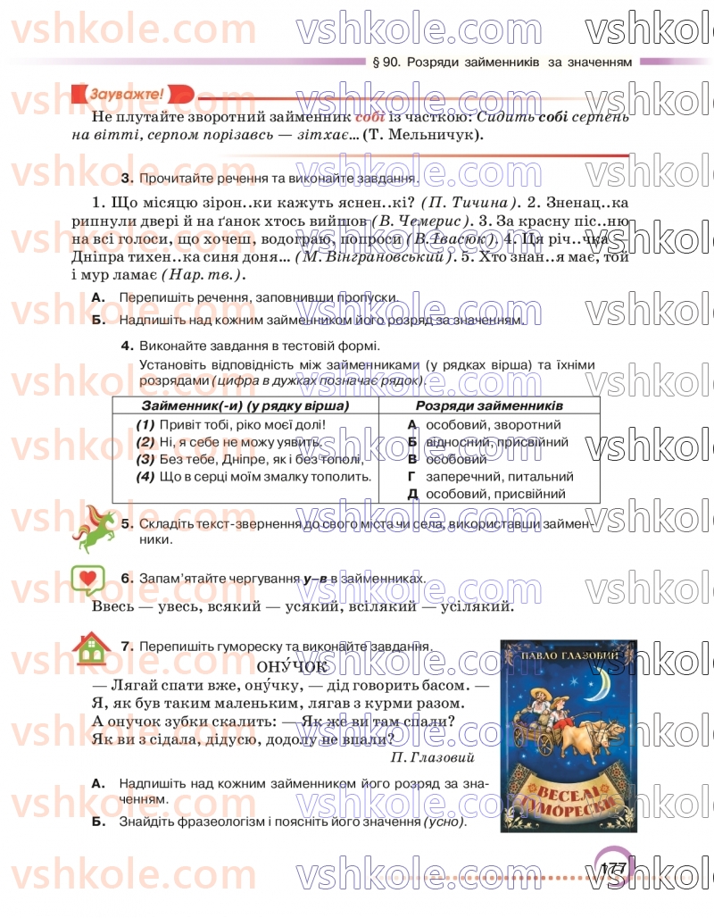 Страница 177 | Підручник Українська мова 6 клас О.М. Авраменко 2023