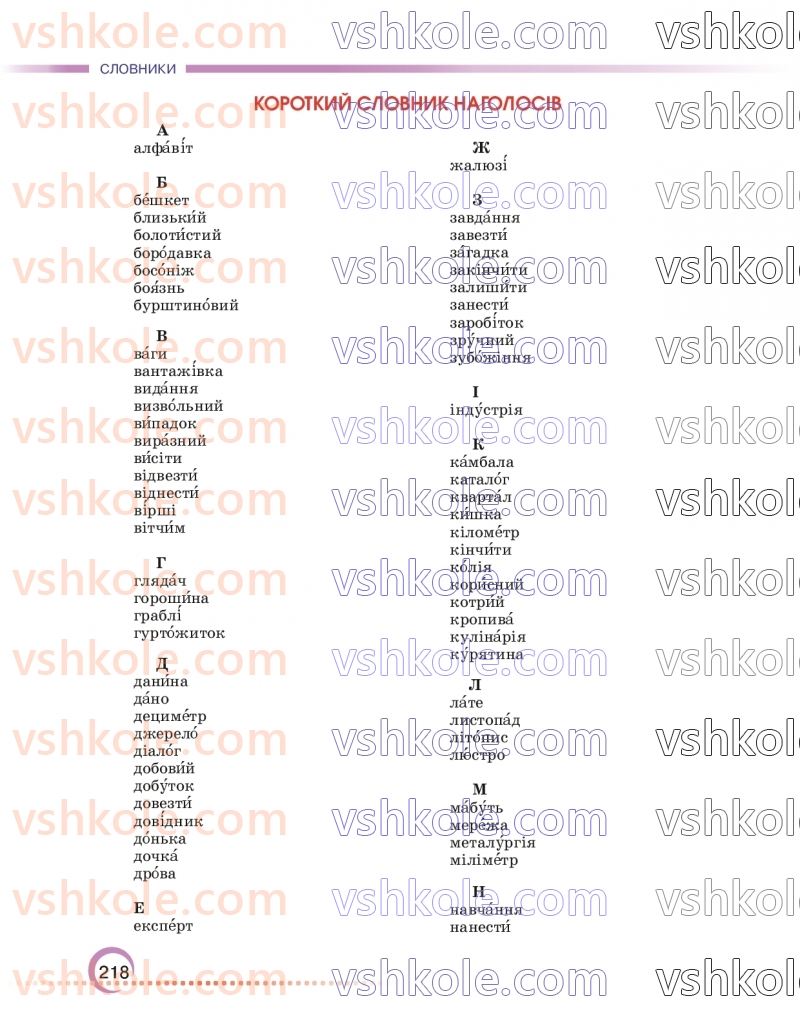 Страница 218 | Підручник Українська мова 6 клас О.М. Авраменко 2023