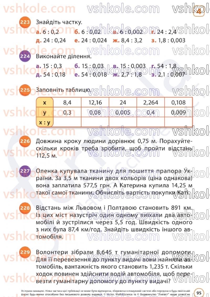 Страница 95 | Підручник Математика 6 клас Д.Е. Біос  2023 1 частина