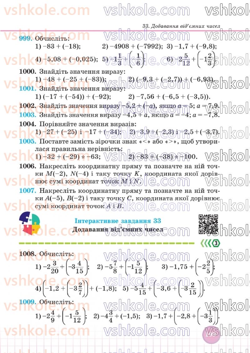 Страница 196 | Підручник Математика 6 клас В.Р. Кравчук, Г.М. Янченко  2023