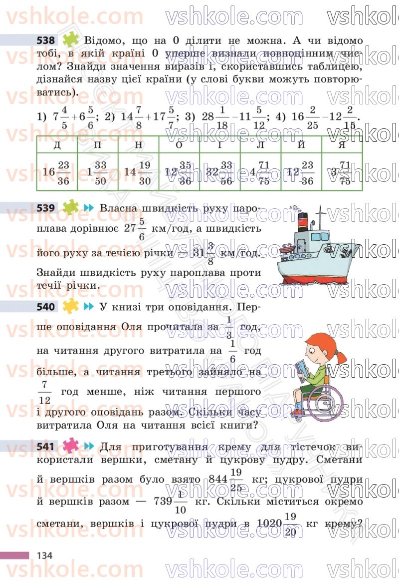 Страница 134 | Підручник Математика 6 клас С.О. Скворцова, К.В. Нєдялкова 2023 1 частина