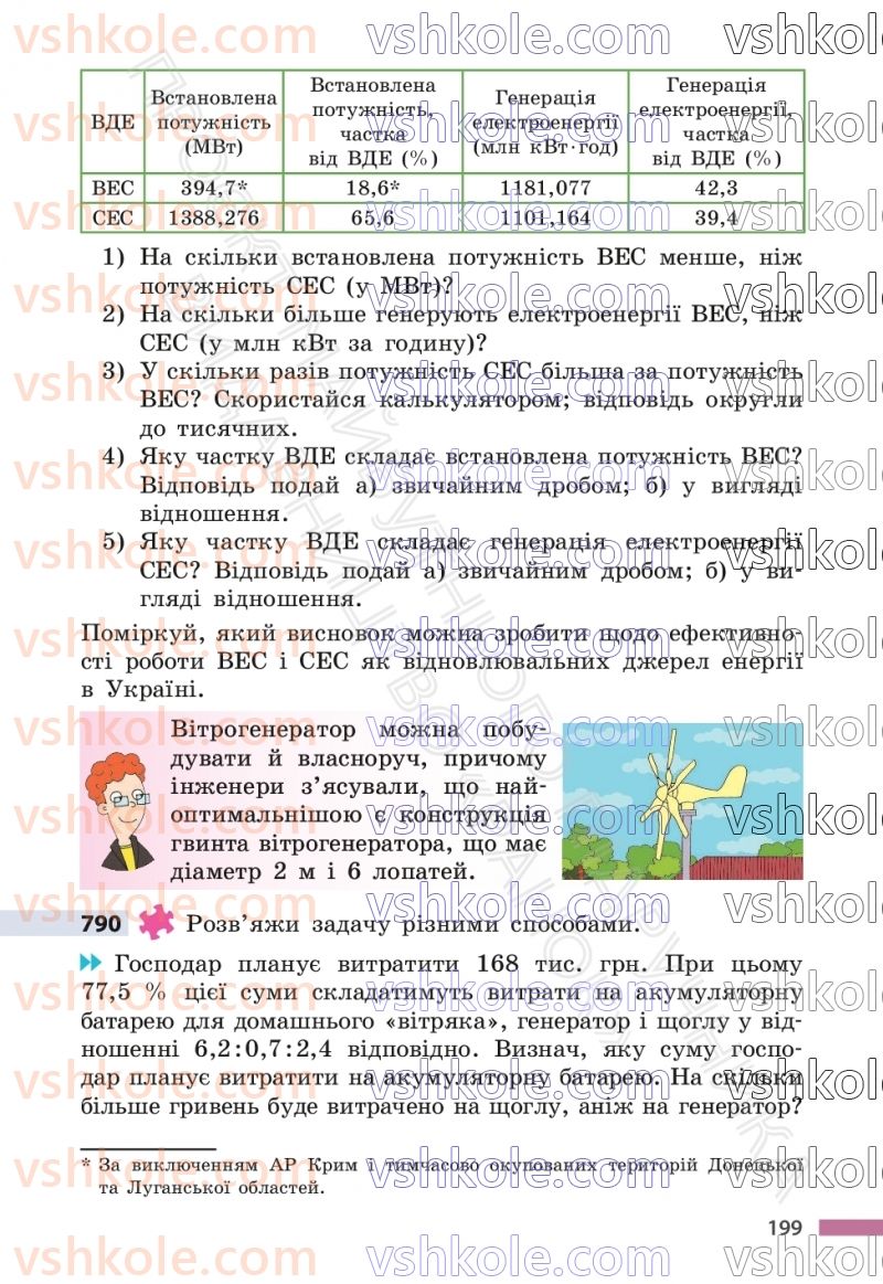 Страница 199 | Підручник Математика 6 клас С.О. Скворцова, К.В. Нєдялкова 2023 1 частина