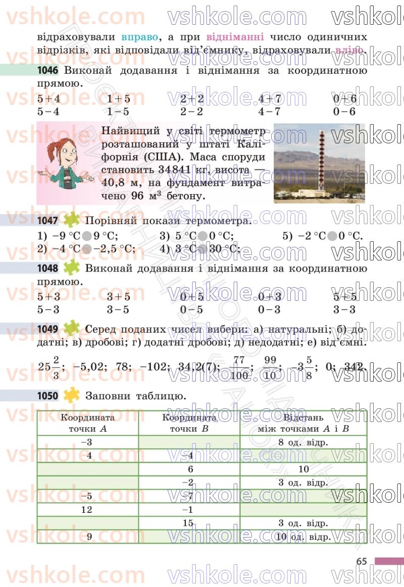 Страница 65 | Підручник Математика 6 клас С.О. Скворцова, К.В. Нєдялкова 2023 2 частина