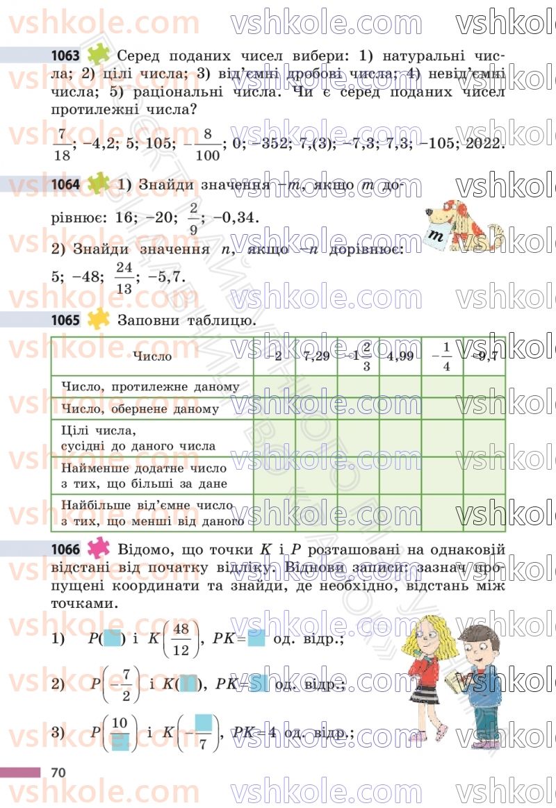 Страница 70 | Підручник Математика 6 клас С.О. Скворцова, К.В. Нєдялкова 2023 2 частина