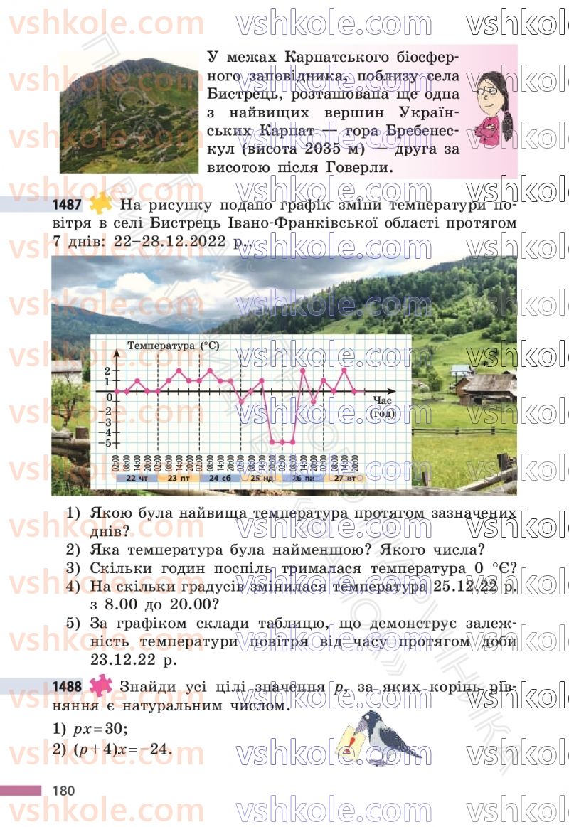 Страница 180 | Підручник Математика 6 клас С.О. Скворцова, К.В. Нєдялкова 2023 2 частина