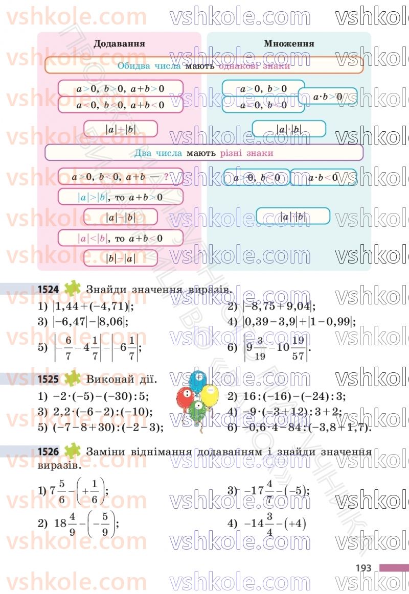 Страница 193 | Підручник Математика 6 клас С.О. Скворцова, К.В. Нєдялкова 2023 2 частина