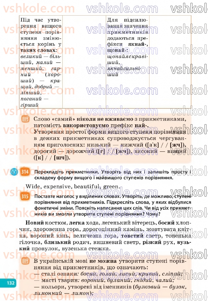 Страница 132 | Підручник Українська мова 6 клас Н.Б. Голуб, О.М. Горошкіна 2023