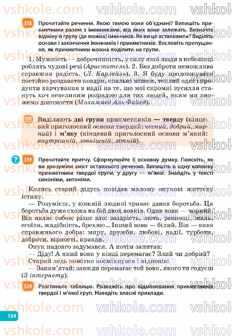 Страница 134 | Підручник Українська мова 6 клас Н.Б. Голуб, О.М. Горошкіна 2023