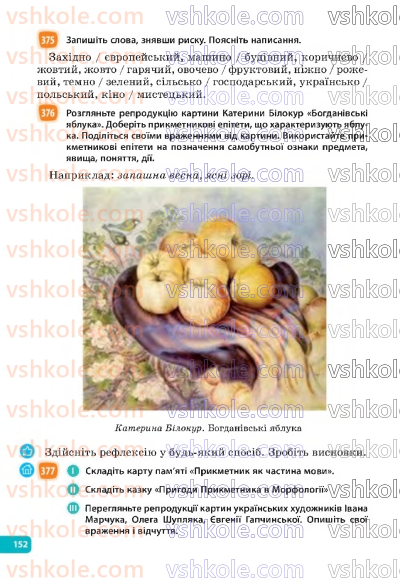 Страница 152 | Підручник Українська мова 6 клас Н.Б. Голуб, О.М. Горошкіна 2023