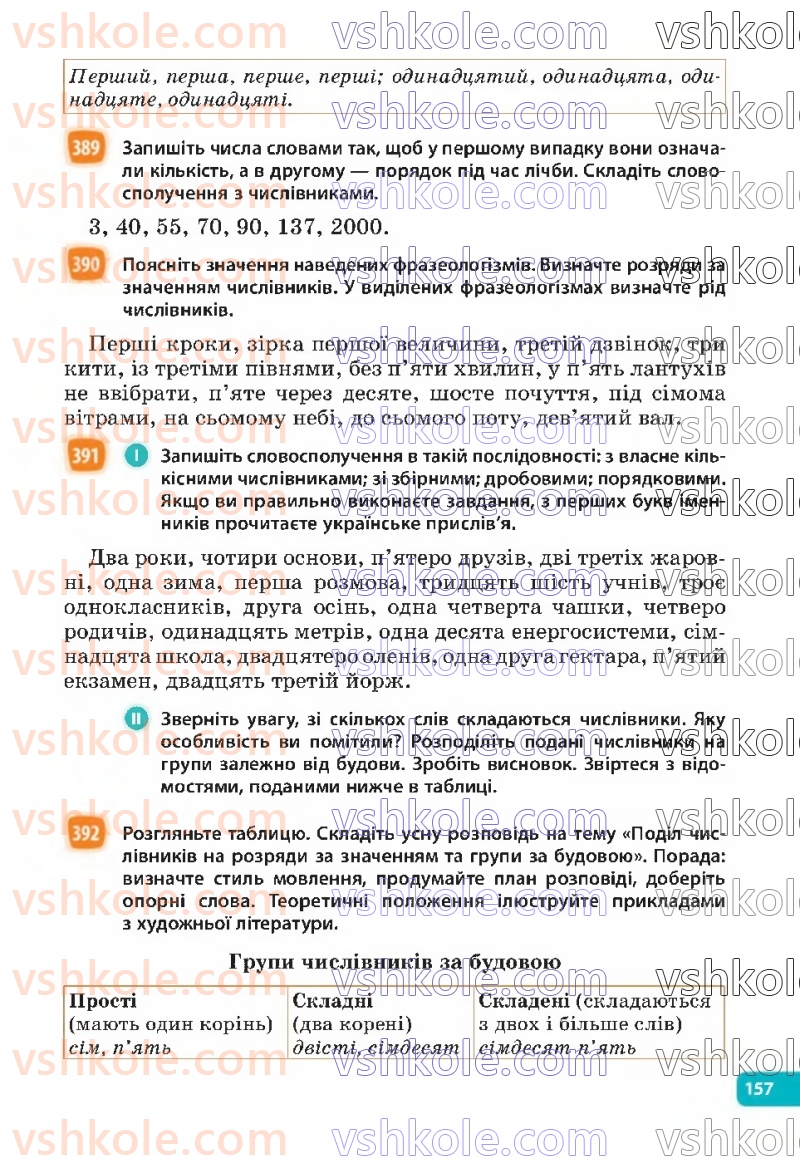 Страница 157 | Підручник Українська мова 6 клас Н.Б. Голуб, О.М. Горошкіна 2023