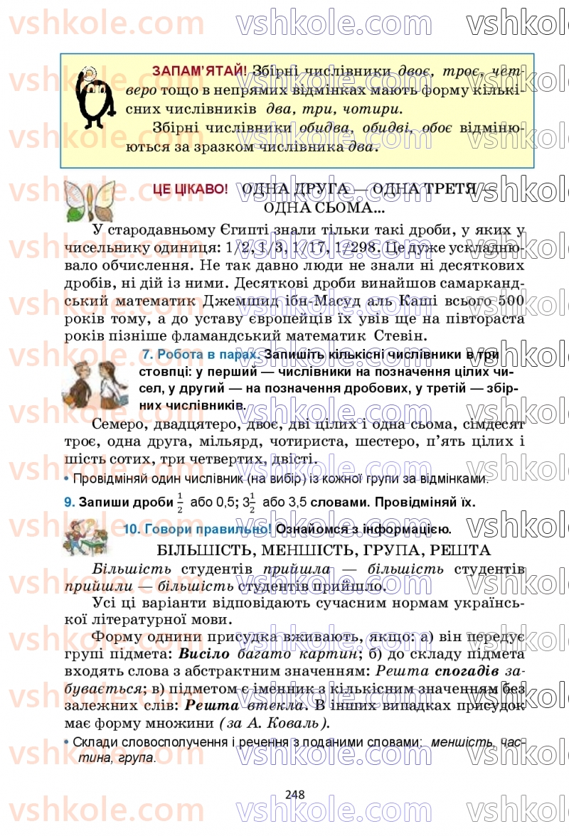 Страница 248 | Підручник Українська мова 6 клас О.М. Семеног, О.В. Калинич, Т.І. Дятленко 2023